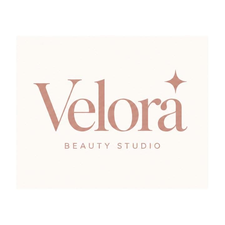 Velora Beauty Studio elegant wordmark logo