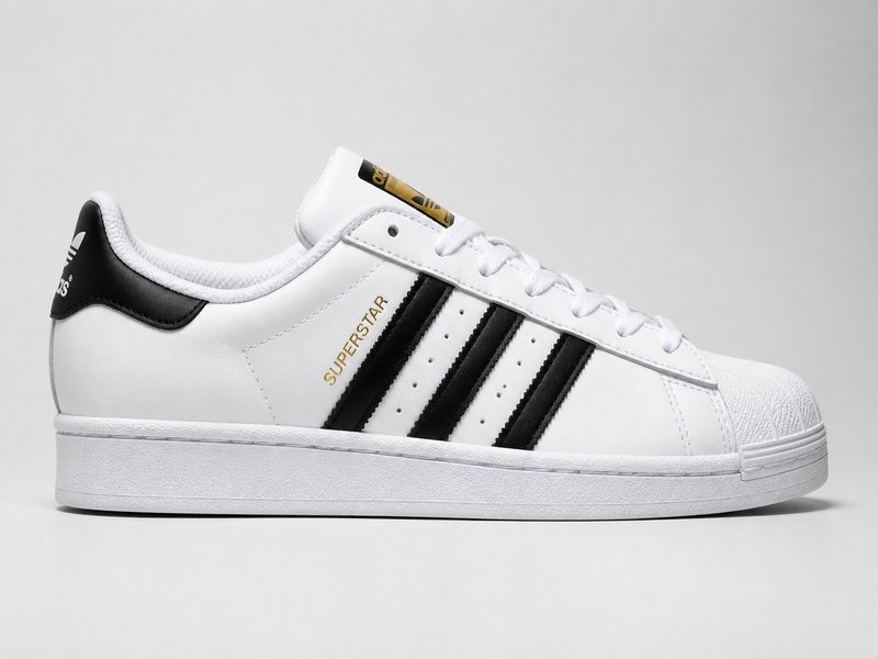 Adidas three stripes on footwear products