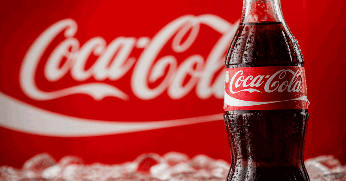 Coca-Cola logo featuring iconic Spencerian script typography in classic red