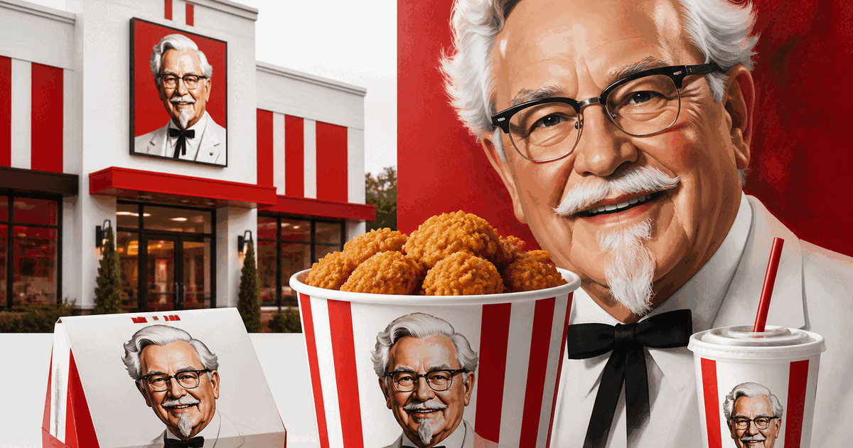 KFC Colonel Sanders logo in red and white